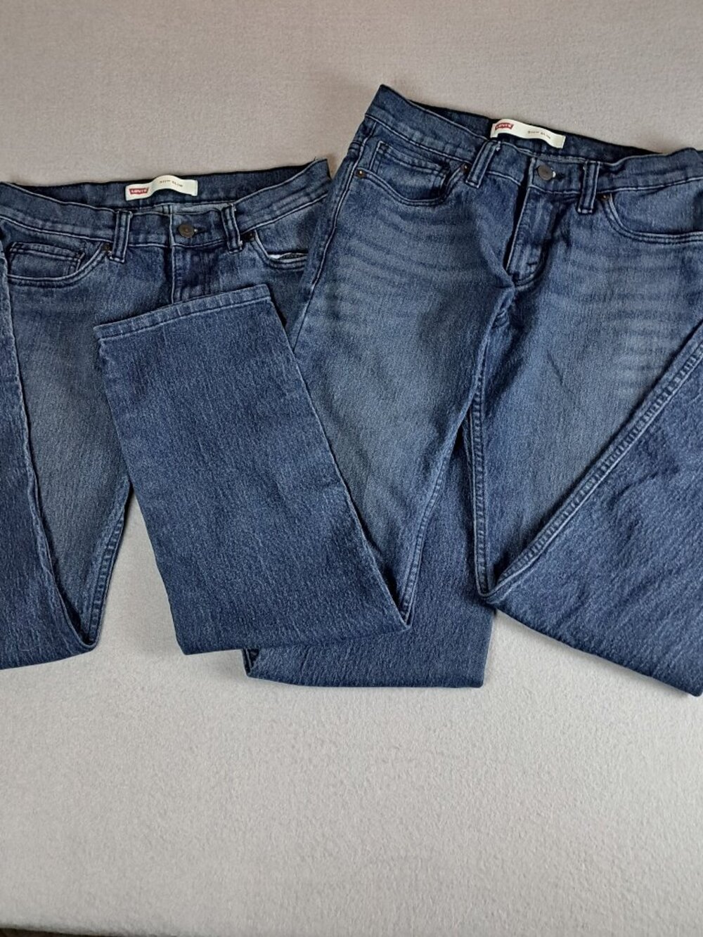 Levi Strauss 511 Slim Blue Jeans Boys Size 16 Reg - W28 x L28- Set of 2